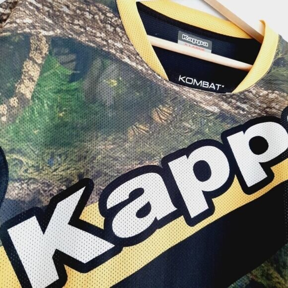 KAPPA Kombat Technical Camouflage MMA Short Sleeve Mesh Jersey Top Men's Sz XL - Picture 7 of 12